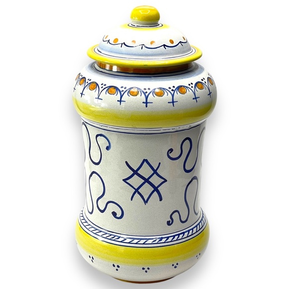 L’ Antica Deruta Le Collezioni Limited Edition Hand Painted Container Dated 2008 - Picture 3 of 16